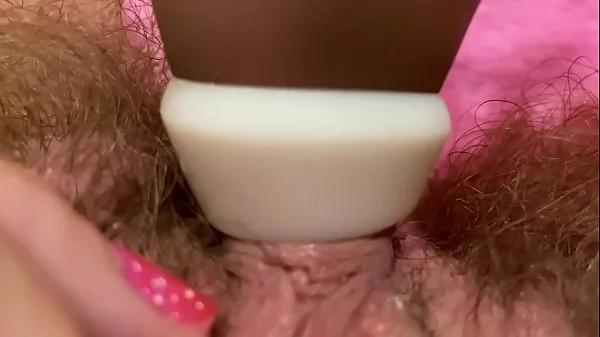 Best Huge pulsating clitoris orgasm in extreme close up with squirting hairy pussy grool play total Movies