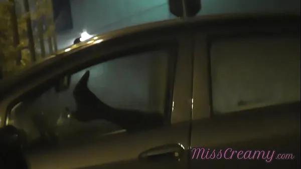 Best Fucking with a stranger in the car while my cuckold husband records the video and many voyeurs are watching us Real risky public sex total Movies