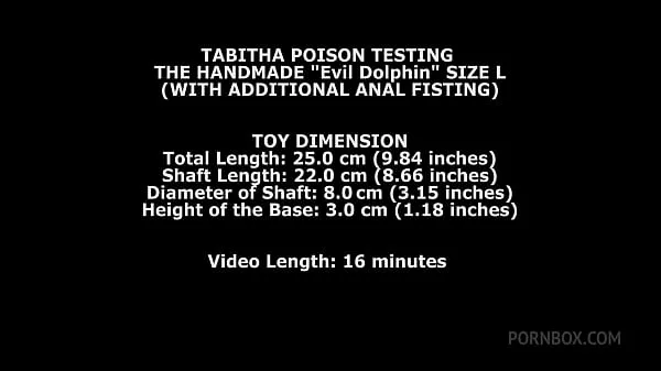 Best Tabitha Poison Testing The Handmade Dolphin Size L (With Additional Anal Fisting) TWT102 total Movies