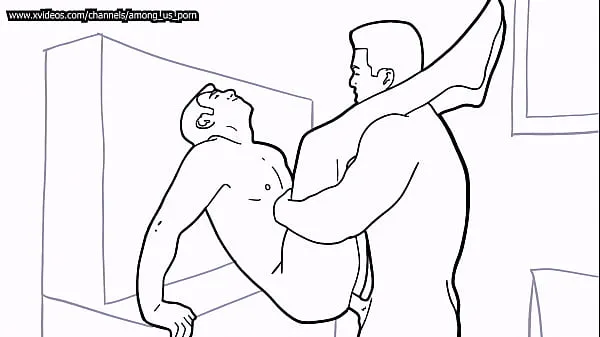Черно-белое анимированное гей-порно, часть 4