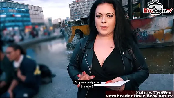Bedste German fat BBW girl picked up at street casting film i alt