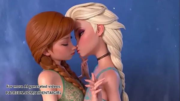 Best Frozen Ana and Elsa cosplay | Uncensored Hentai AI generated total Movies